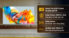Smart Tivi ULED Hisense 4K 75 inch 75U6K