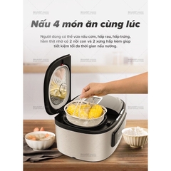 [giao hỏa tốc tp HCM ]Nồi đôi đa năng Sharp 1.8 lít. Mới 100%, bảo hành chính hãng 12 tháng.