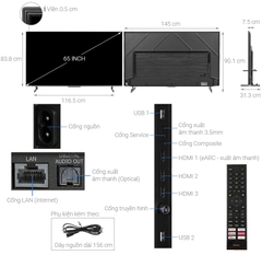 Google Tivi ULED 4K Hisense 65 inch 65U6K