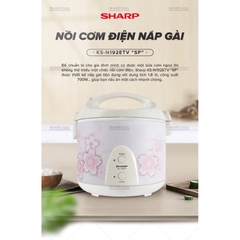 Nồi cơm điện nắp liền Sharp KS-N192ETV SP. 1.8 lít hàng Thái Lan