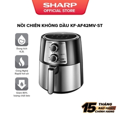 Nồi chiên không dầu Sharp 4,2 lít KF-AF42MV-ST. hàng chính hãng