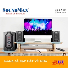 bộ loa vi thính Bluetooth Soundmax A927. hàng chính hãng, bảo hành 12 tháng.