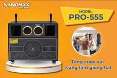 Loa Kéo Bình và Điện Nanomax Pro-555 Bass Đôi 40cm 2400w