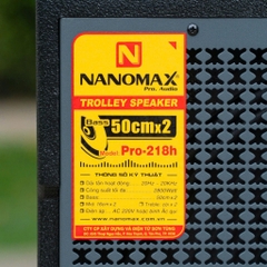 Loa Kéo Nanomax Pro-218h Bass Đôi 50cm 2800w