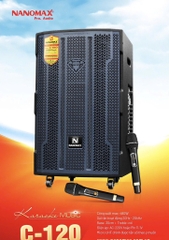 Loa Kéo Nanomax C-120 Bass 30cm 480w Karaoke Bluetooth