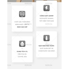 Bình Đun Siêu Tốc Sharp EKJ-17VSS-ST. Ruột bình inox 304 chống rỉ