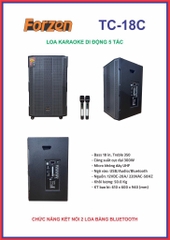 LOA KÉO FORZEN  5T GỖ TC-18C (VÀNG, XÁM)