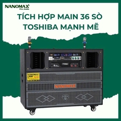 Loa kéo Nanomax Pro-929 Bass Đôi 40cm 3600w kèm 2 micro