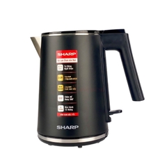 Bình đun siêu tốc sharp 1 lít EKj-10DVpS-RD. ruột bình inox 304 chống rỉ sét, thân bình 2 lớp cách nhiệt.
