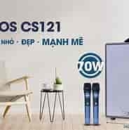 Loa di động Acnos CS121 Mini karaoke bass 20cm, bọc da.