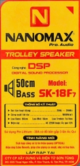 Loa Kéo Nanomax SK-18F7 bass 50cm Công suất 1550W