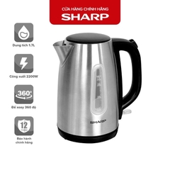 Bình Đun Siêu Tốc Sharp EKJ-17VSS-ST. Ruột bình inox 304 chống rỉ