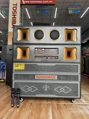 Loa Kéo Công Suất Lớn NANOMAX PRO 218G Bass Đôi 50cm, công suất 3000W