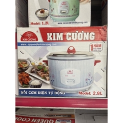 Nồi cơm kim cương nắp rời 0,6  đến 2,8 lít