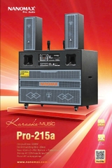 Loa Bình Pro-215A Nanomax Bass 40x2 công suất 2250W