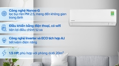 Máy lạnh Panasonic Inverter 1.5 HP CU/CS-PU12AKH-8