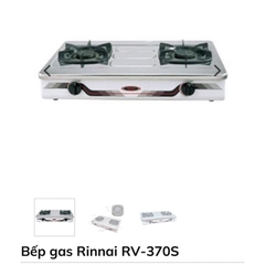 Bếp ga Rinai 7 tấc RV-370 mặt bếp inox chống rỉ sét. Bảo hành 24 tháng chính hãng