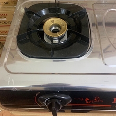 Bếp gas đôi inox FUJISH- kiềng men, Sen đồng, mặt bếp inox chống vỡ