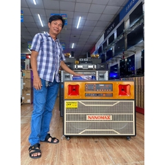 LOA Đôi Nanomax PRO-906  LOA BASS 40cm x2 CÓ CÔNG SUẤT 2000W