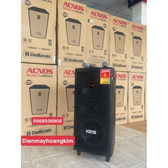 Loa kéo Acnos CB2523 Bluetooth, 2 bass 2.5 tấc gỗ - Chính Hãng Acnos