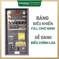 Loa Kéo Nanomax SK-12F3 Bass 30 Cao 4 Tấc Công Suất 450w Karaoke Bluetooth Tặng Kèm 2 Micro Hát Karaoke