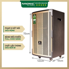 Loa Kéo Nanomax SK-12F3 Bass 30 Cao 4 Tấc Công Suất 450w Karaoke Bluetooth Tặng Kèm 2 Micro Hát Karaoke