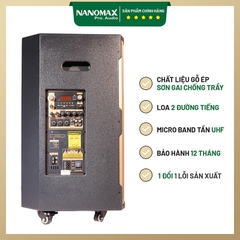 Loa Kéo Nanomax SK-12F3 Bass 30 Cao 4 Tấc Công Suất 450w Karaoke Bluetooth Tặng Kèm 2 Micro Hát Karaoke