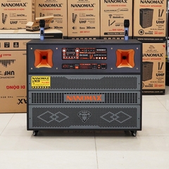Loa Kéo Bình Bass Đôi Nanomax Pro-803 1800w Bass 40cm x2 Karaoke Bluetooth Tặng Kèm 2 Micro Hát Karaoke