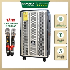 Loa Kéo Công Suất Lớn Nanomax SK-15F3 Bass 4 Tấc 40cm Công Suất 680w Karaoke Bluetooth