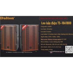 Loa kéo điện Dalton TS-18A1800. Hàng chính hãng