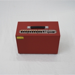 Loa Karaoke Xách Tay Nanomax K-01 ( Nâu ) Bass 20cm 120w Tặng Kèm 2 Mic Hát Karaoke