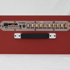 Loa Karaoke Xách Tay Nanomax K-01 ( Nâu ) Bass 20cm 120w Tặng Kèm 2 Mic Hát Karaoke