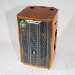 Loa Kéo Karaoke Công Suất Lớn 850w Nanomax K-186 Bass 40cm Tặng Kèm Cặp Micro UHF | Thùng gỗ cao cấp