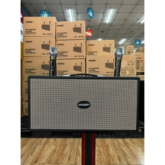 Loa karaoke xách tay iMusic MX-10 550W có echo,Reverb,…Tặng kèm 2 micro không dây