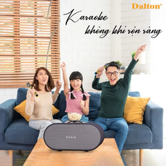 Loa Karaoke Xách Tay Dalton K208C New 2024 (750W, 2 Bass 20cm, 1 loa Treble, Kèm 2 Tay Micro)