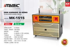 Loa kéo điện 4 tấc đôi  iMusic MK-1515 công suất 900W. Hàng chính hãng Việt Nam sản xuất.