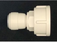 Cút 2 gioăng thẳng ren trong