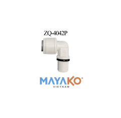 Cút góc ren xoáy có gioăng