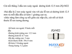 Van một chiều - Van một chiều chân ren xoáy - Van một chiều chữ L