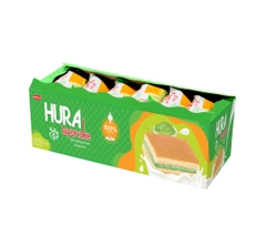 Hura Layer cake in demi paper box 150g - Pandan flavor