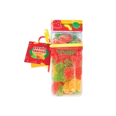 Cheery Assorted Flavor Jelly Candy in plastic box 350g ( tamarind, guava, watermelon, salted chili )