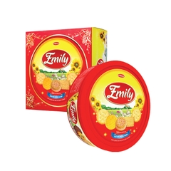 Emily assorted biscuits in plastic box 300g -  Flowers