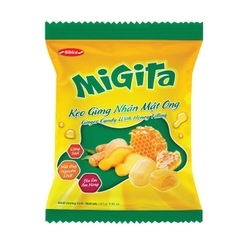 Migita Ginger Candy With Honey Filling In Plastic Bag 70g