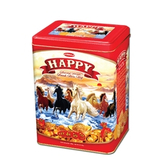 Happy assorted biscuits in tin 600g - Ma Dao Thanh Cong