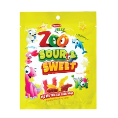 Zoo Sour&Sweet Jelly Candy in plastic bag 96g