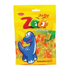 Zoo oil coated jelly candy in plastic bag 100g