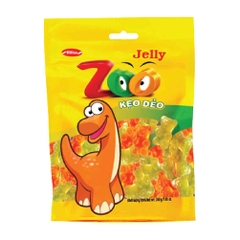 Zoo oil coated jelly candy in plastic bag 200g