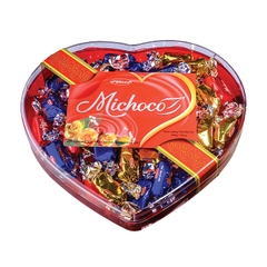 Michico soft candy in heart plastic box 200g