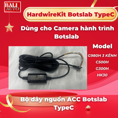 Bộ Hardwire Kit BOTSLAB type C, lấy nguồn ACC dùng cho camera hành trình Botslab bảo vệ đỗ xe 24/7