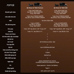 Camera hành trình 70mai 4K T800 3 kênh với chế độ 4K kép, cảm biến STARVIS 2 IMX678